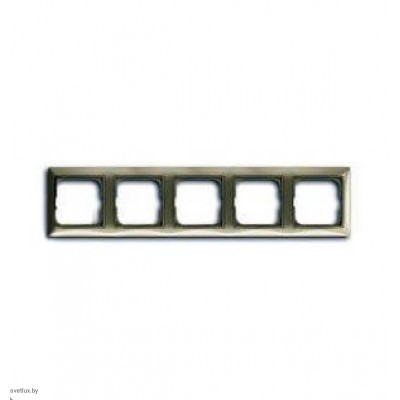 Рамка пятиместная ABB Basic 55, бежевая 1725-0-1530