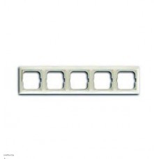 Рамка пятиместная ABB Basic 55, шале-белый 1725-0-1515 Рамка пятиместная ABB Basic 55, шале-белый 1725-0-1515