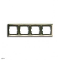 Рамка четырехместная ABB Basic 55, бежевая 1725-0-1529 Рамка четырехместная ABB Basic 55, бежевая 1725-0-1529