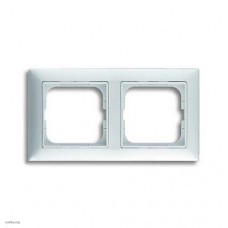 Рамка двойная ABB Basic 55, альпийский белый 1725-0-1480