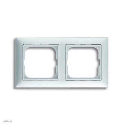 Рамка двойная ABB Basic 55, альпийский белый 1725-0-1480