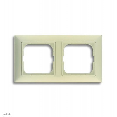 Рамка двойная ABB Basic 55, слоновая кость 1725-0-1485