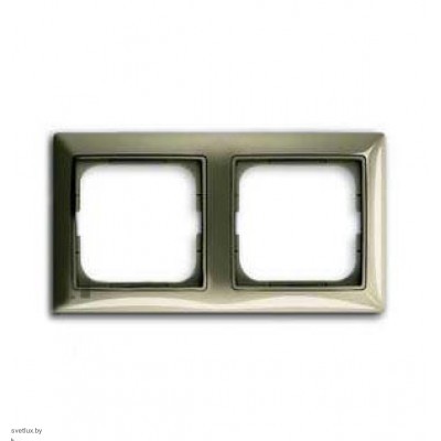 Рамка двойная ABB Basic 55, бежевая 1725-0-1527