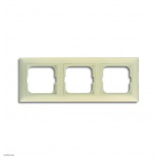 Рамка тройная ABB Basic 55, слоновая кость 1725-0-1486