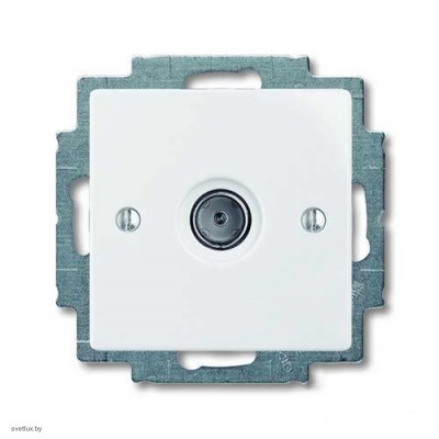 Розетка TV оконечная ABB Basic 55, альпийский белый 1724-0-4276