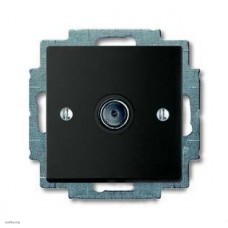 Розетка TV оконечная ABB Basic 55, шато-черный 1724-0-4313