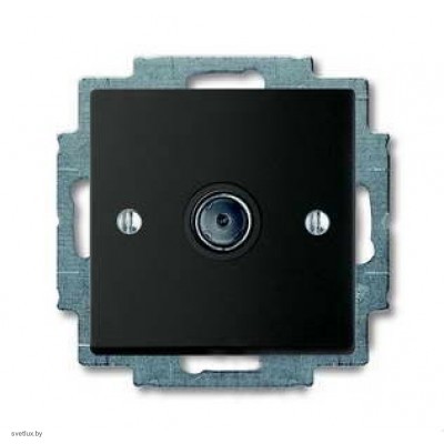 Розетка TV оконечная ABB Basic 55, шато-черный 1724-0-4313