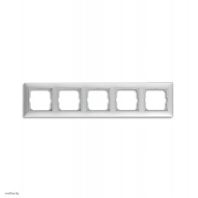 Рамка пятиместная ABB Basic 55, альпийский белый 1725-0-1483