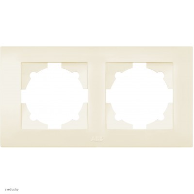 Рамка двойная ABB Cosmo, кремовый 612-010300-226
