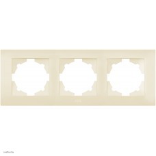 Рамка тройная ABB Cosmo, кремовый 612-010300-227