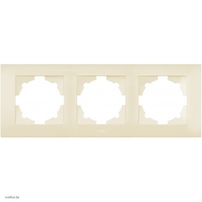 Рамка тройная ABB Cosmo, кремовый 612-010300-227