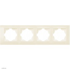 Рамка четверная ABB Cosmo, кремовый 612-010300-228