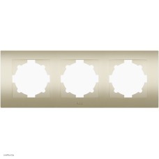 Рамка тройная ABB Cosmo, титаниум 612-011400-227