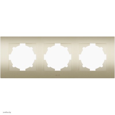Рамка тройная ABB Cosmo, титаниум 612-011400-227