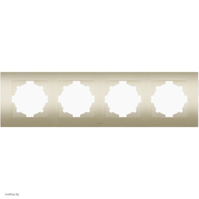 Рамка четверная ABB Cosmo, титаниум 612-011400-228