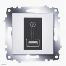 Розетка USB для зарядки ABB Cosmo белый 619-010200-142 Розетка USB для зарядки ABB Cosmo белый 619-010200-142
