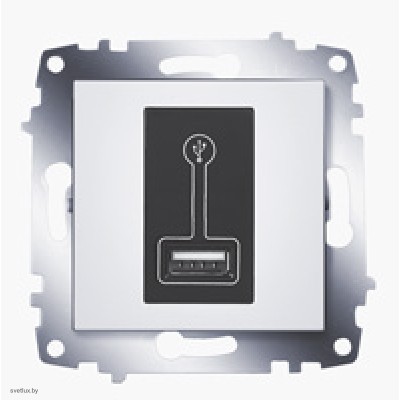 Розетка USB для зарядки ABB Cosmo белый 619-010200-142