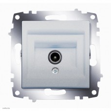 Розетка TV оконечная ABB Cosmo алюминий 619-011000-273 Розетка TV оконечная ABB Cosmo алюминий 619-011000-273