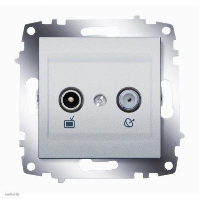 Розетка TV-SAT оконечная ABB Cosmo алюминий 619-011000-290