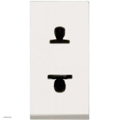 Розетка без заземления (узкая, 1 модуль)  ABB Zenit (Белый) N2135 BL