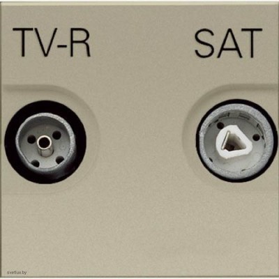 Розетка TV-R/SAT проходная Zenit (шампань) N2251.8 CV