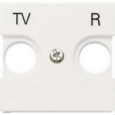 Розетка TV-R оконечная Zenit (Белый) 8150.8 + N2250.8 BL