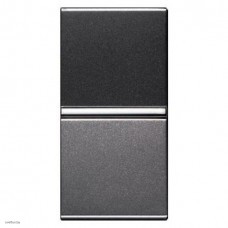 Выключатель двухклавишный проходной ABB Zenit (антрацит) N2102 AN + N2102 AN