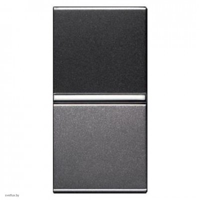 Выключатель двухклавишный проходной ABB Zenit (антрацит) N2102 AN + N2102 AN