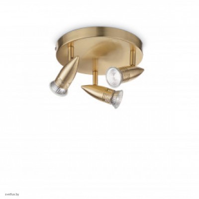 Светильник Ideallux ALFA PL3 OTTONE SATINATO 119878