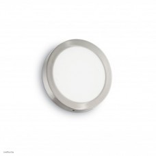 Светильник Ideallux UNIVERSAL AP1 18W ROUND NICKEL 141411