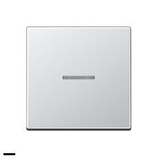 Jung A 500 Алюминий клавиша 1-я с подсветкой A590KO5AL