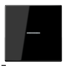 Jung LS 990 Черный клавиша 1-я с подсветкой LS990KO5SW