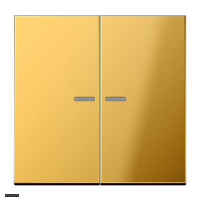 Jung LS 990 Блеск золота клавиша 2-я с подсветкой GO2995KO5