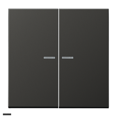 Jung LS 990 Антрацит клавиша 2-я с подсветкой AL2995KO5AN
