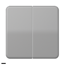 Jung CD 500/CD plus клавиши для сдвоенных выключателей и кнопок; серые CD595GR