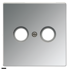 Jung LS 990 Блестящий хром накладка TV-FM розетки GCR2990TV