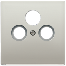 Jung LS 990 нержавеющая сталь накладка TV-FM-SAT розетки ES2990SAT