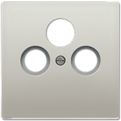 Jung LS 990 нержавеющая сталь накладка TV-FM-SAT розетки ES2990SAT