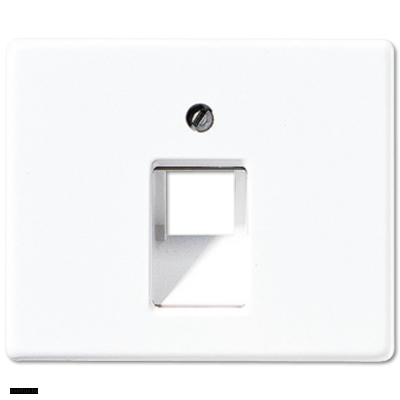 Jung SL 500 Белая накладка 1-ой наклонной ТЛФ/комп розетки SL569-1UAWW
