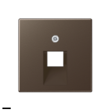 Jung A 500 Мокка накладка 1-ой наклонной ТЛФ/комп розетки A569-1PLUAMO