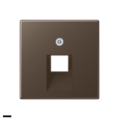 Jung A 500 Мокка накладка 1-ой наклонной ТЛФ/комп розетки A569-1PLUAMO