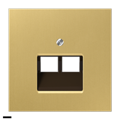 Jung LS 990 Накладнка на двойные UAE-розетки, Классик ME2969-2UAC