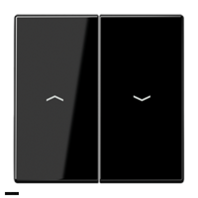 Jung LS 990 Черный клавиша 2-я жалюзийная LS995PSW