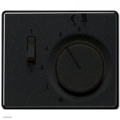 Jung SL 500 Черный накладка регулятора теплого пола SLFTR231PLSW