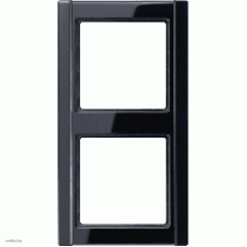 Рамка двойная Jung A 500, черный глянцевый A582SW