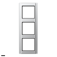 Рамка тройная, для горизон./вертик. монтажа Jung A 500, алюминий A583AL