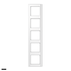 Рамка пятерная, для горизон./вертик. монтажа Jung A 500, белый глянцевый a585ww