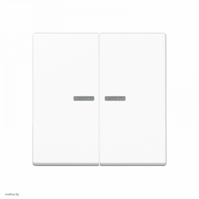 Выключатель двухклавишный с подсветкой, 10 А / 250 В~ 505u5 + a595ko5ww