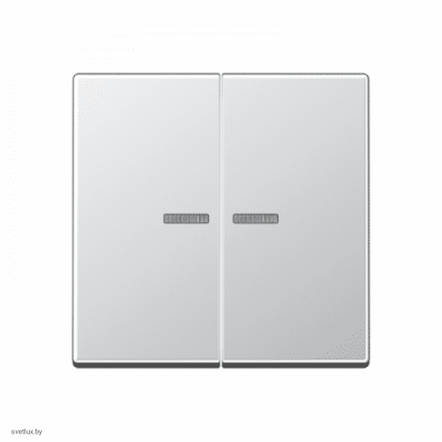 Выключатель двухклавишный с подсветкой, 10 А / 250 В~ 505u5 + A595KO5AL