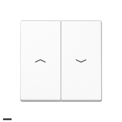 Выключатель управления жалюзи клавишный, 10 А / 250 В~ a595pww + 509VU